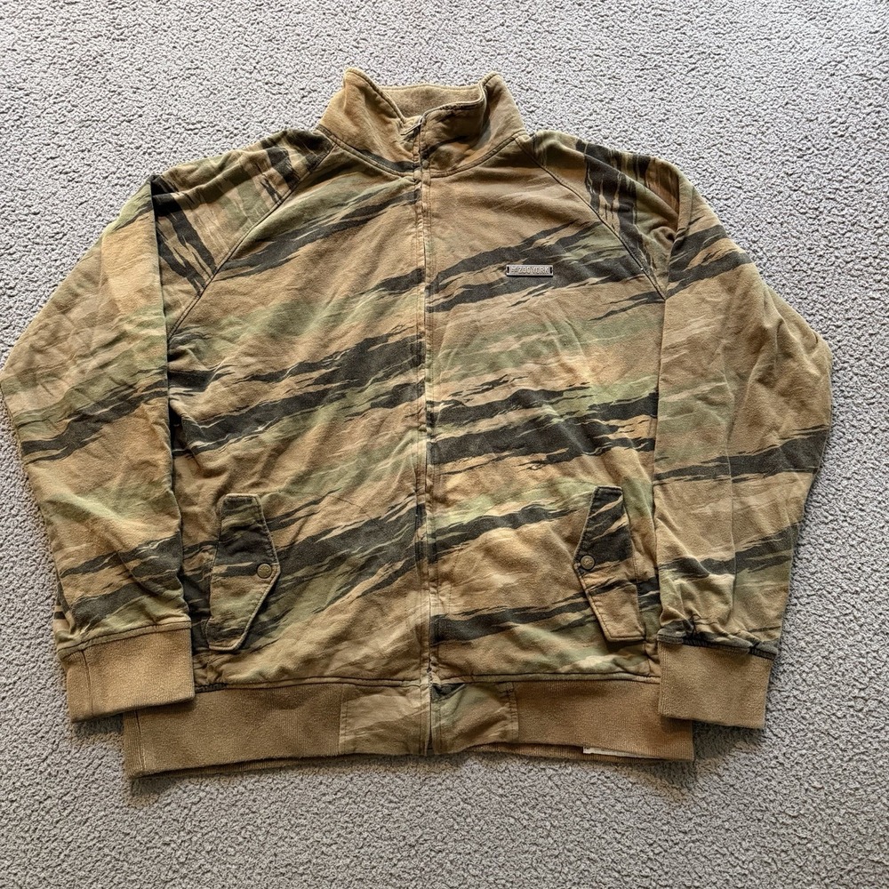 Zoo York Full Zip Sweatshirt Green Camo Men's Large Skateboard